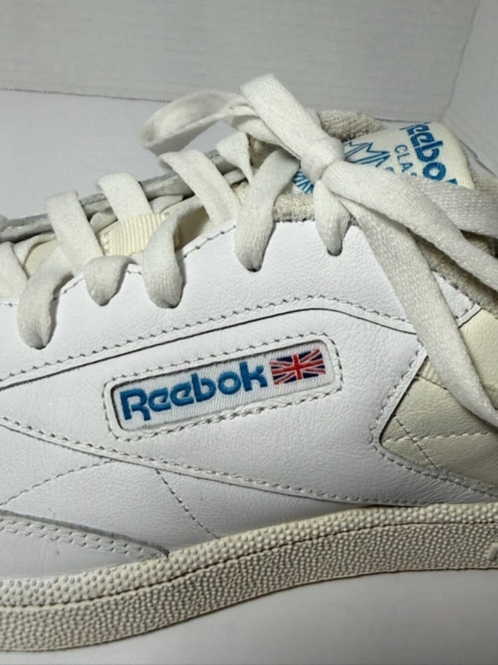 Reebok Classic C 85 Mens Sneaker Blue Logo Shoes Throwback Retro Sz 8.5 - Picture 6 of 7